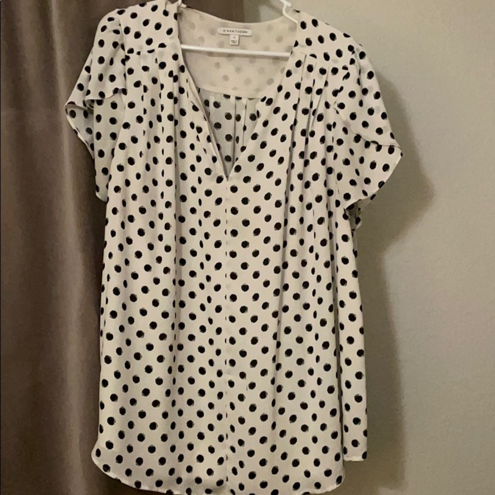 Women’s polka dot blouse